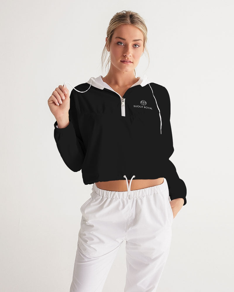 Women's Cropped Windbreaker - Bijoux Royal