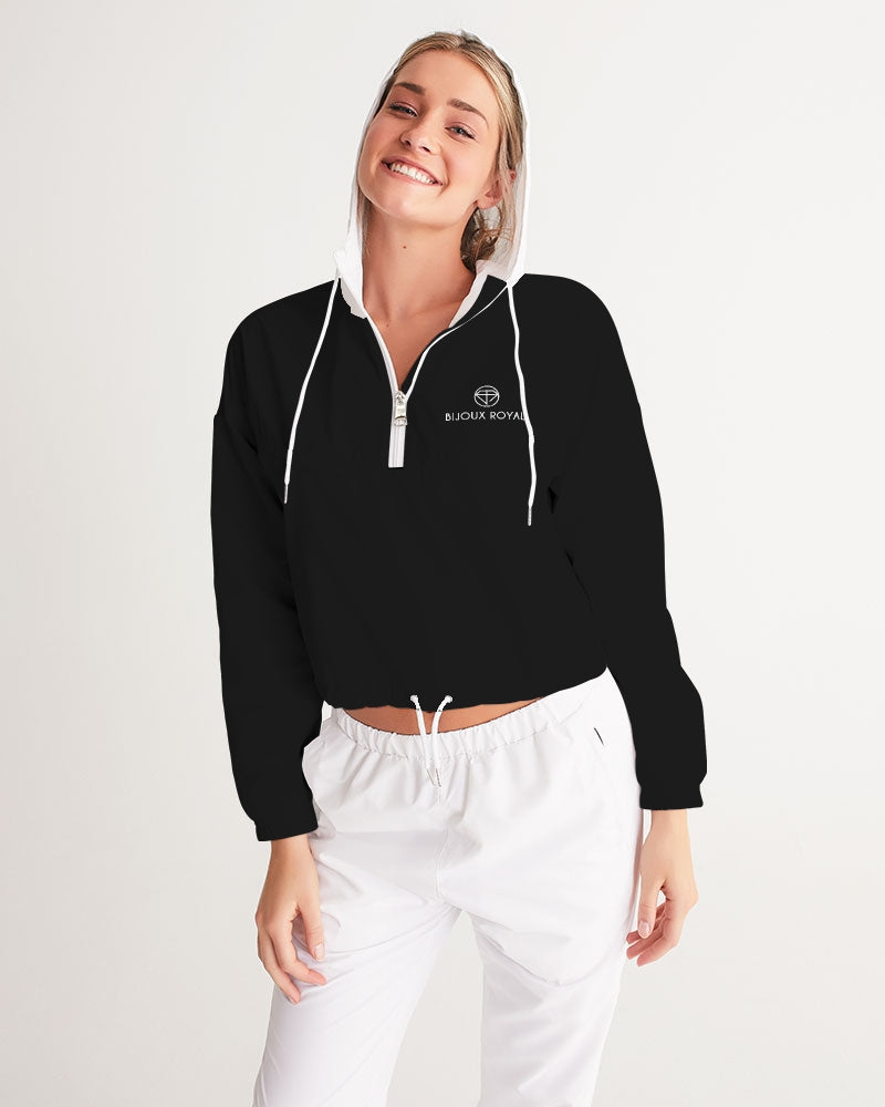 Women's Cropped Windbreaker - Bijoux Royal