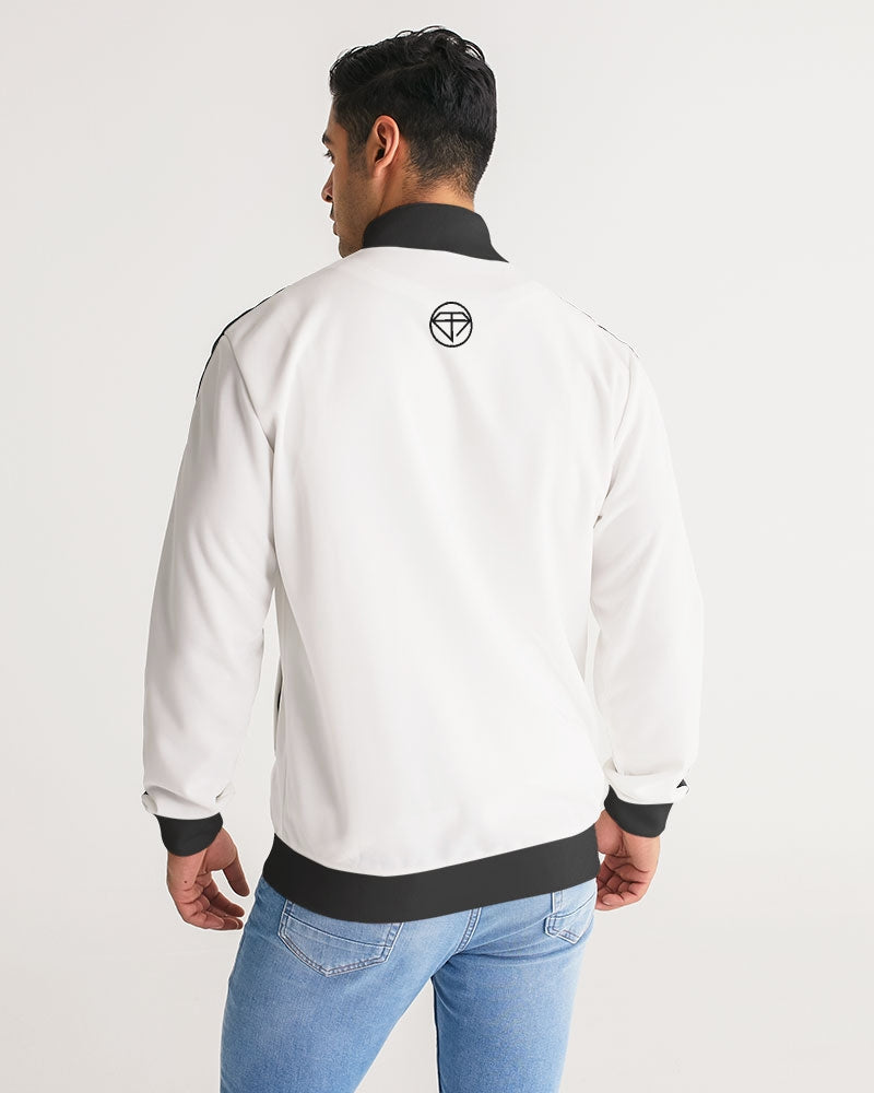 Men's Stripe-Sleeve Track Jacket - Bijoux Royal