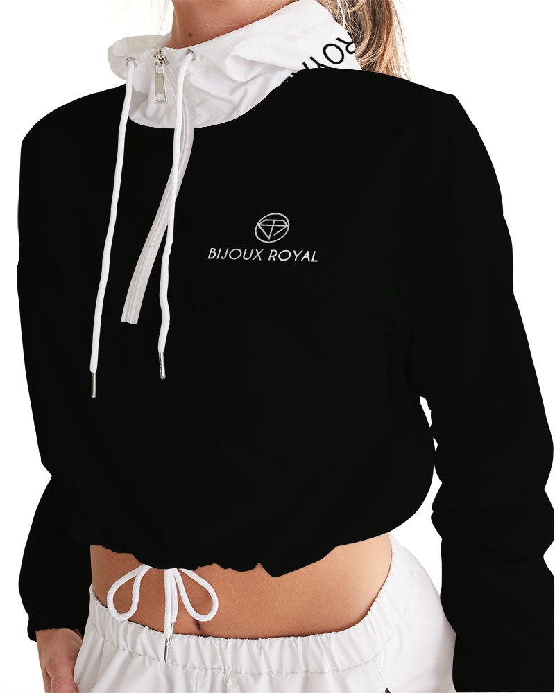 Women's Cropped Windbreaker - Bijoux Royal