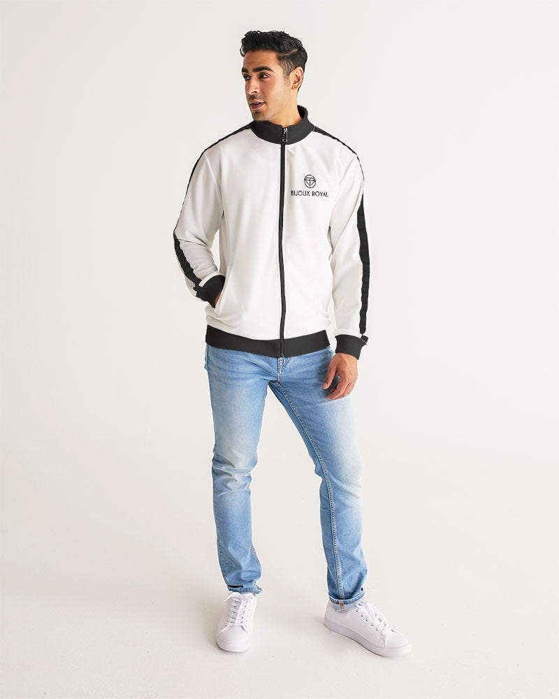Men's Stripe-Sleeve Track Jacket - Bijoux Royal