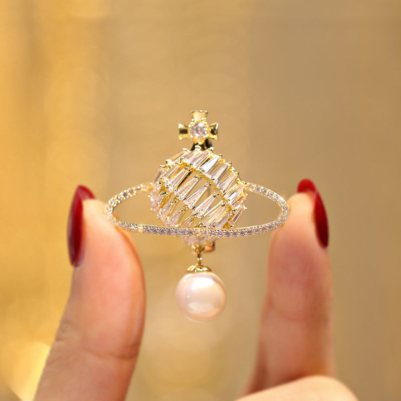 Saturn Brooch - Bijoux Royal