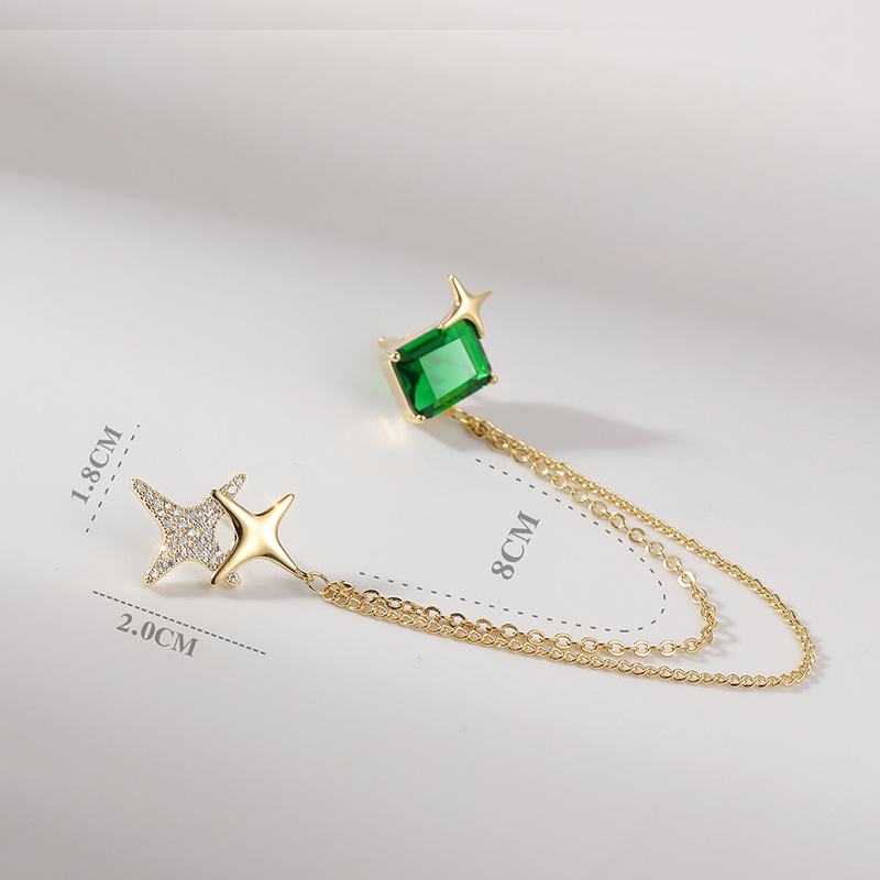 Star emerald Brooch - Bijoux Royal
