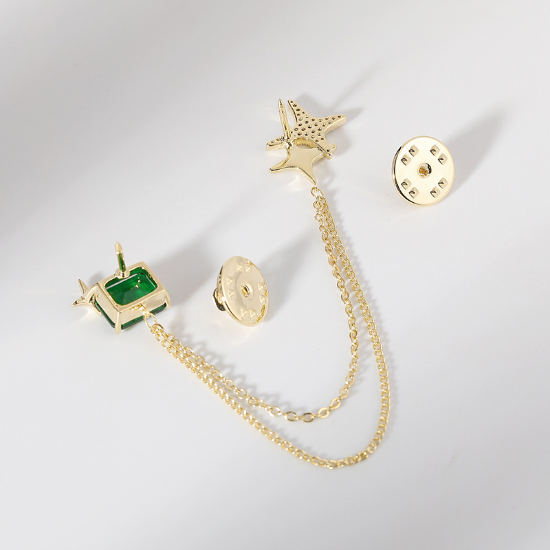 Star emerald Brooch - Bijoux Royal