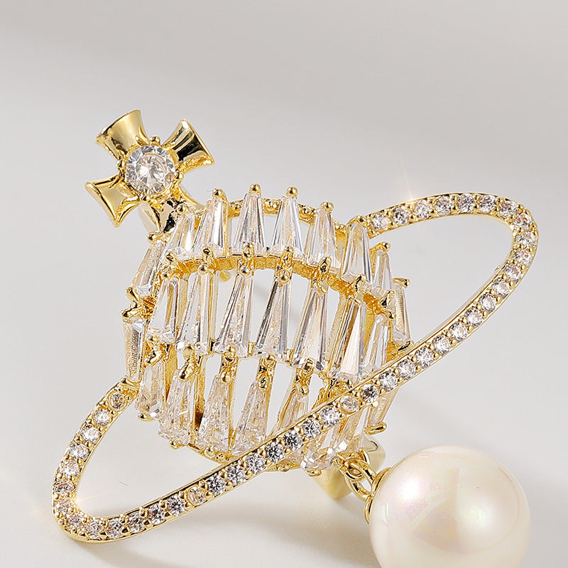 Saturn Brooch - Bijoux Royal