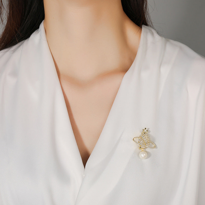 Saturn Brooch - Bijoux Royal
