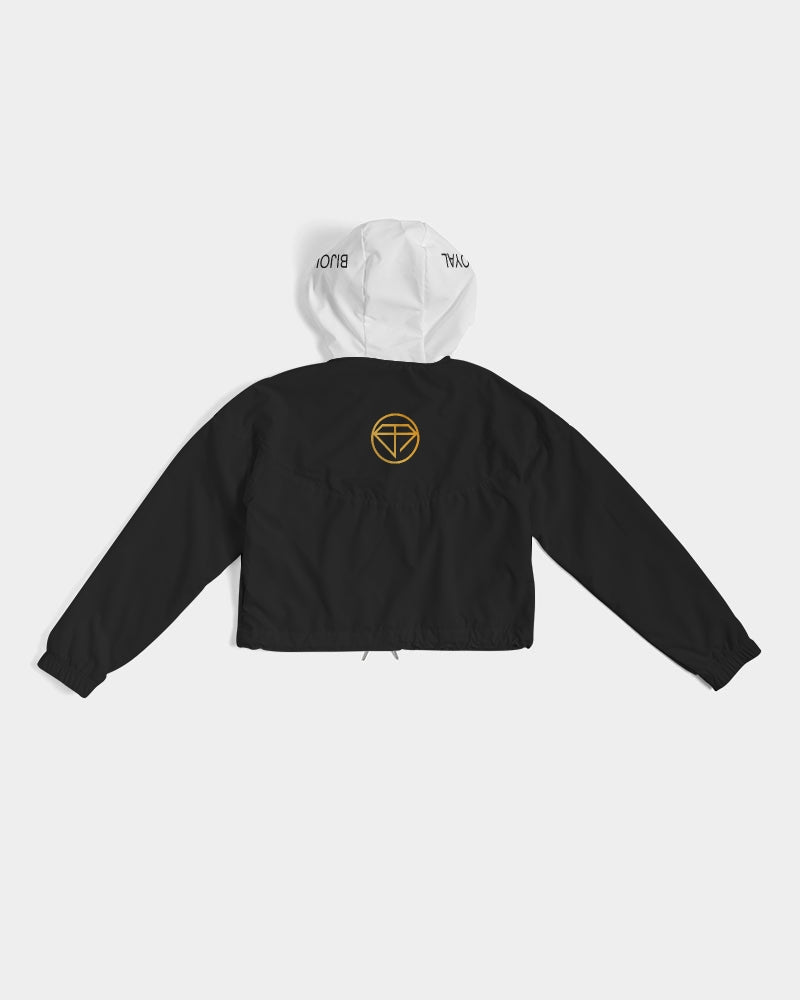 Women's Cropped Windbreaker - Bijoux Royal