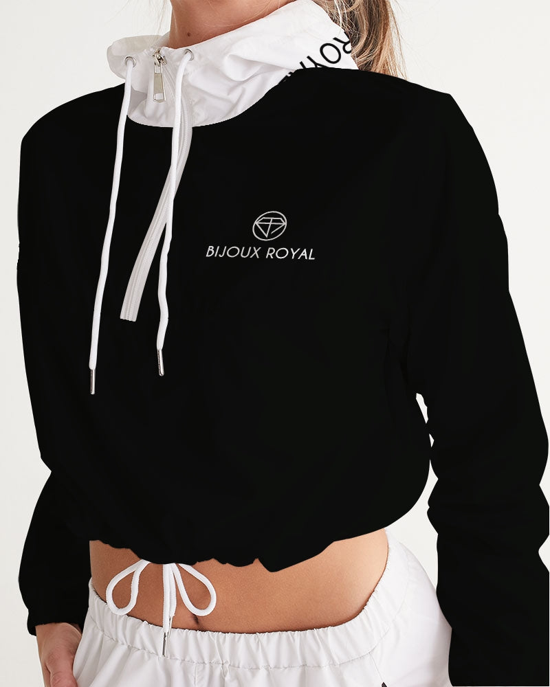Women's Cropped Windbreaker - Bijoux Royal