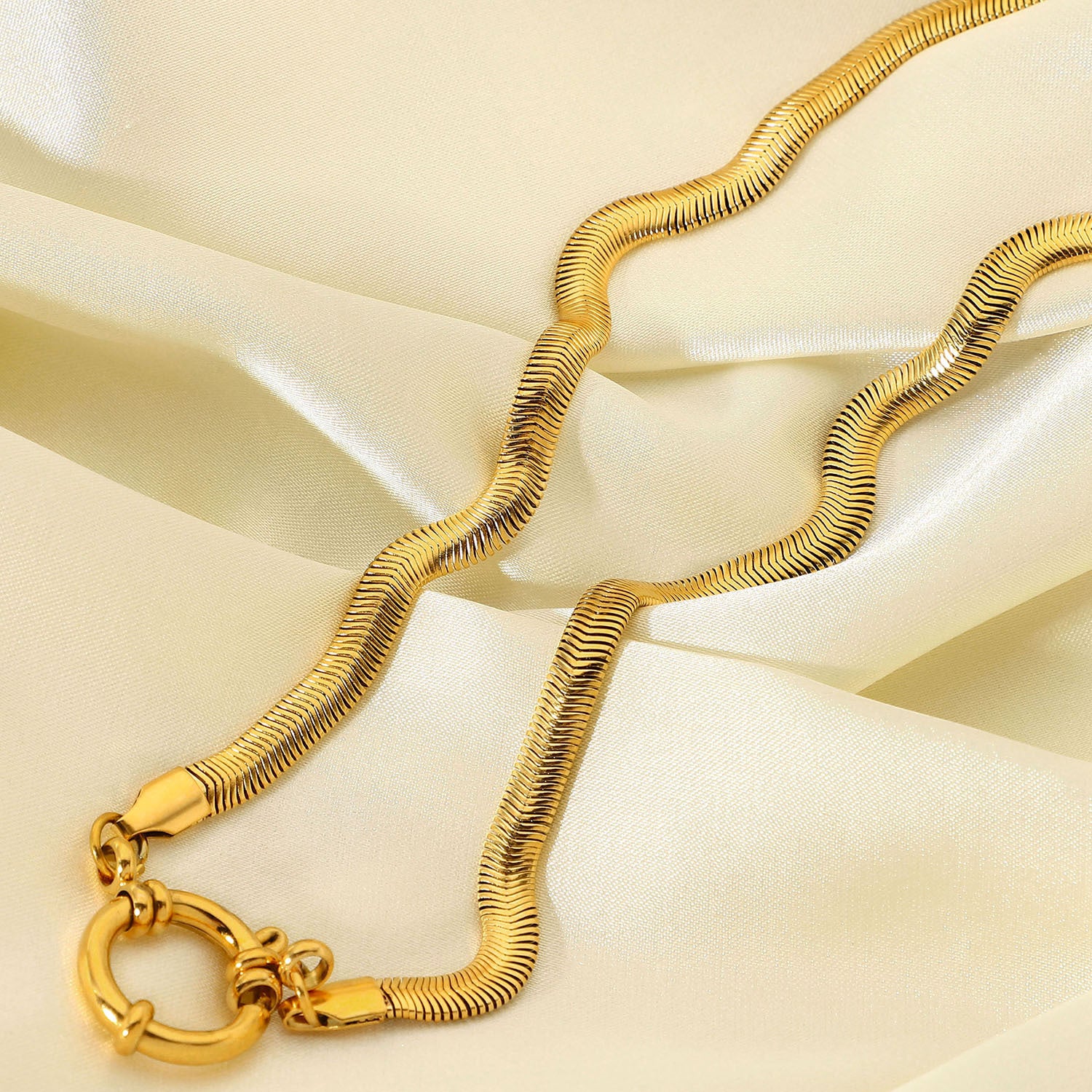Snake Chain Necklace - Bijoux Royal