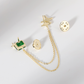 Star emerald Brooch - Bijoux Royal