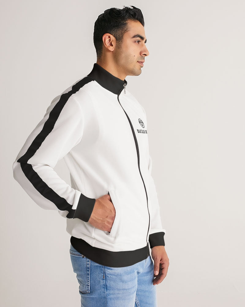 Men's Stripe-Sleeve Track Jacket - Bijoux Royal
